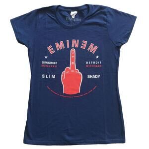 Eminem Womens T Shirt Detroit Finger
